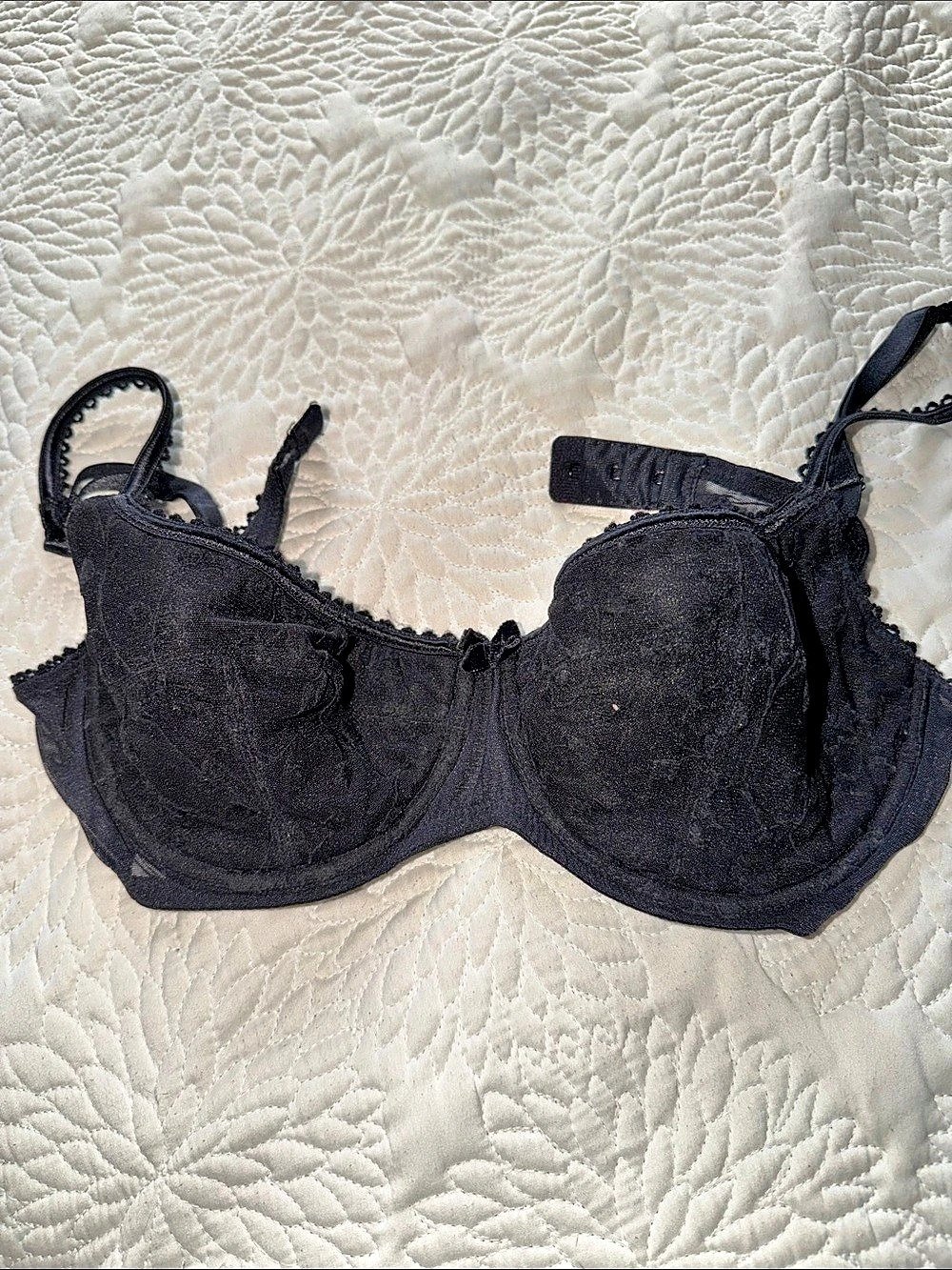 Vintage Victoria’s Secret Black Lace Bra 36c